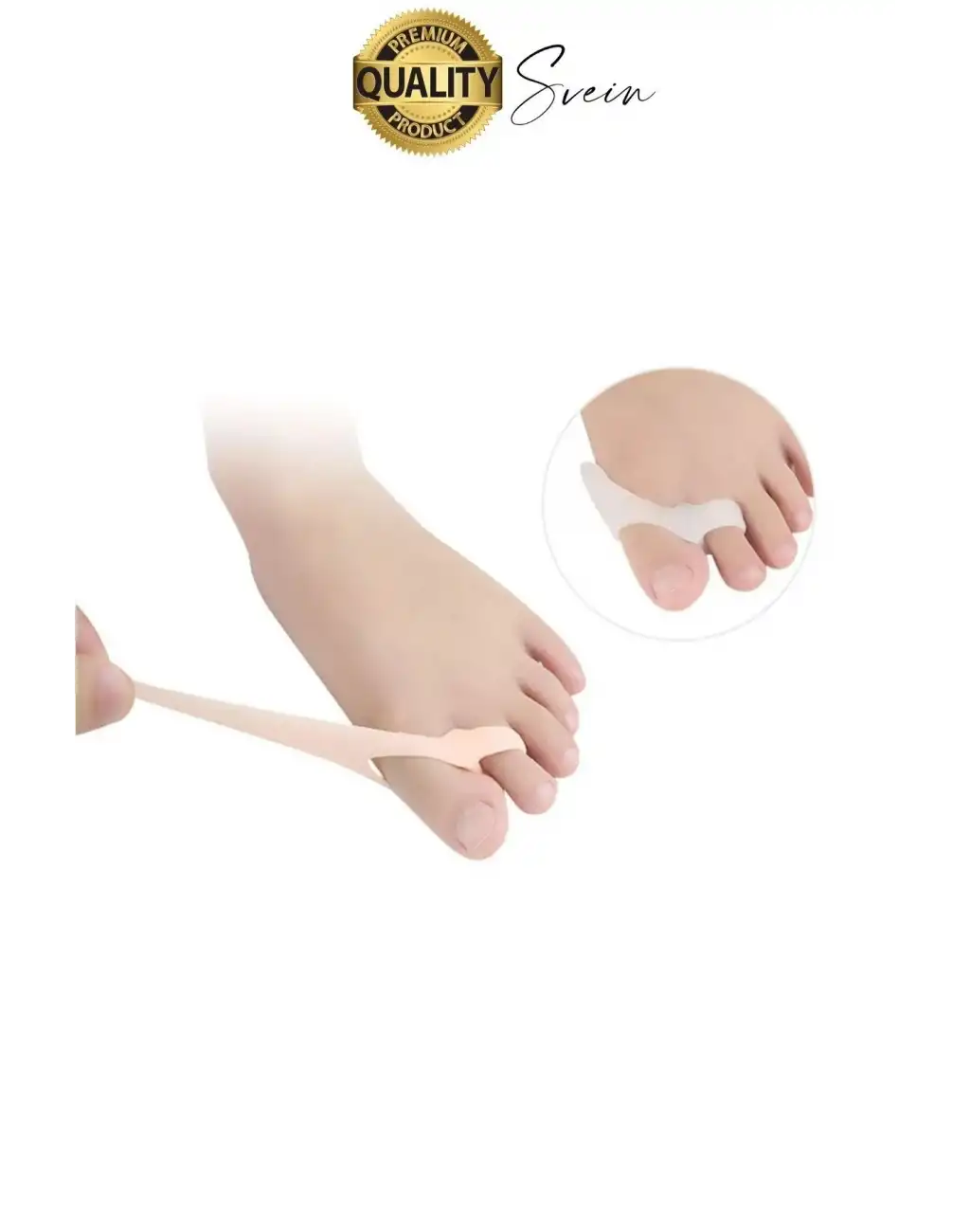 Ayak Baş Parmak Kemik Çıkıntı Koruyucu Bunyon İki Parmağa Geçen Silikon Makaralı Halluks Valgus