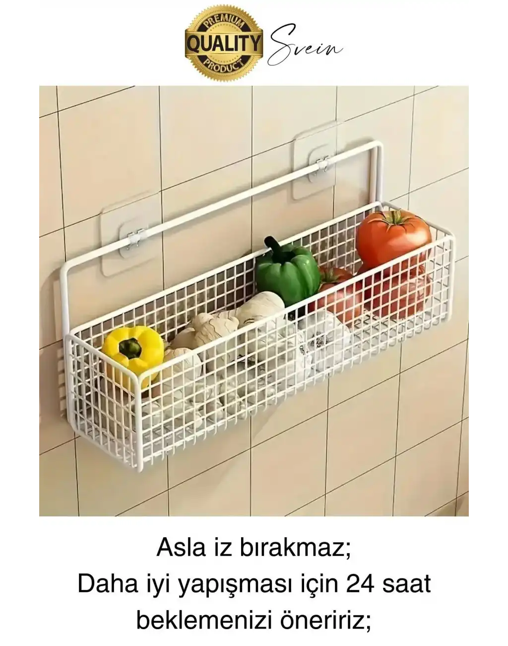 2 Ad. Ekstra Güçlü Kendinden Yapışkanlı İz Bırakmaz Suya Dayanıklı Banyo Rafı Tablo Ayna Askı Kanca