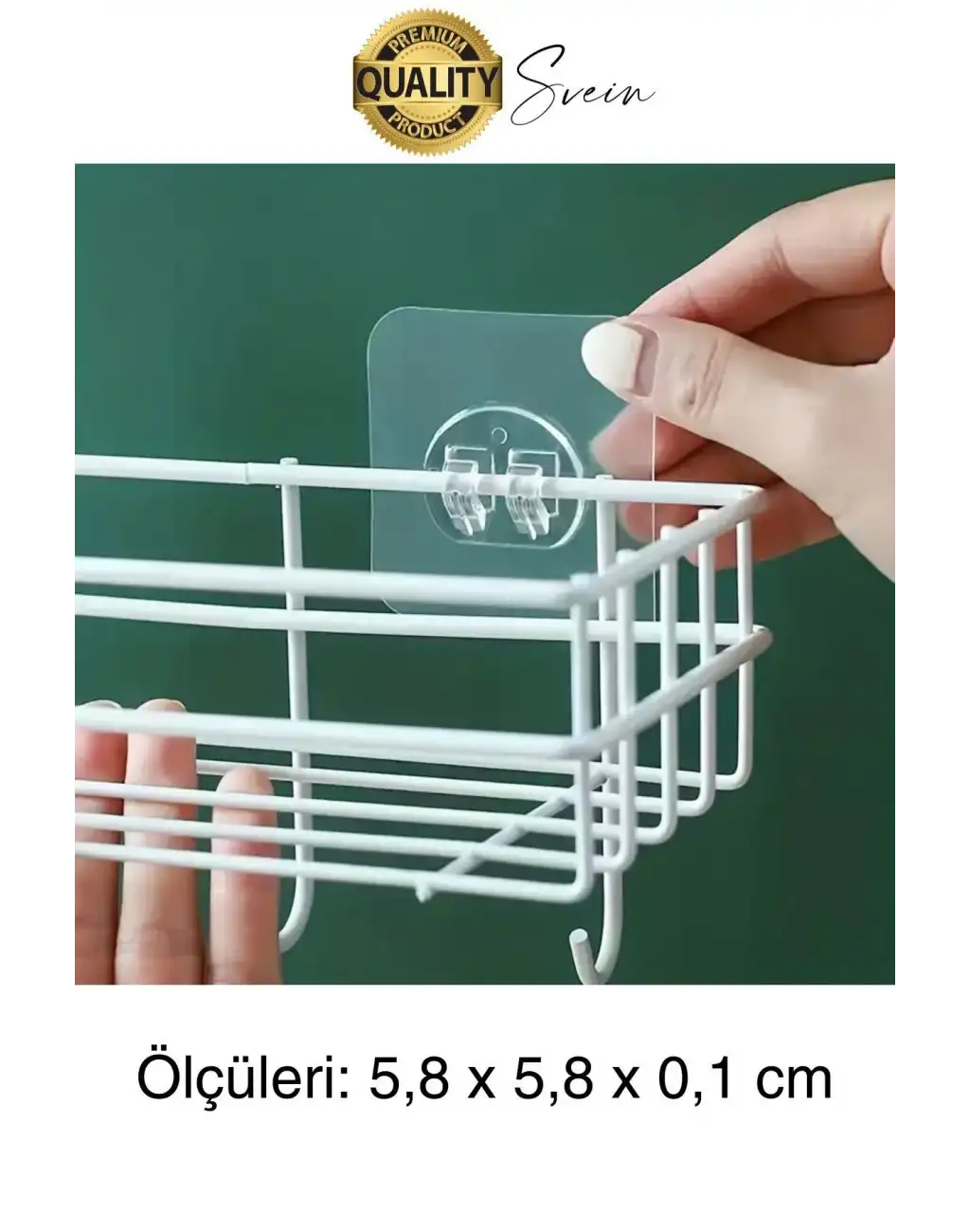 5 Ad. Ekstra Güçlü Kendinden Yapışkanlı İz Bırakmaz Suya Dayanıklı Banyo Rafı Tablo Ayna Askı Kanca