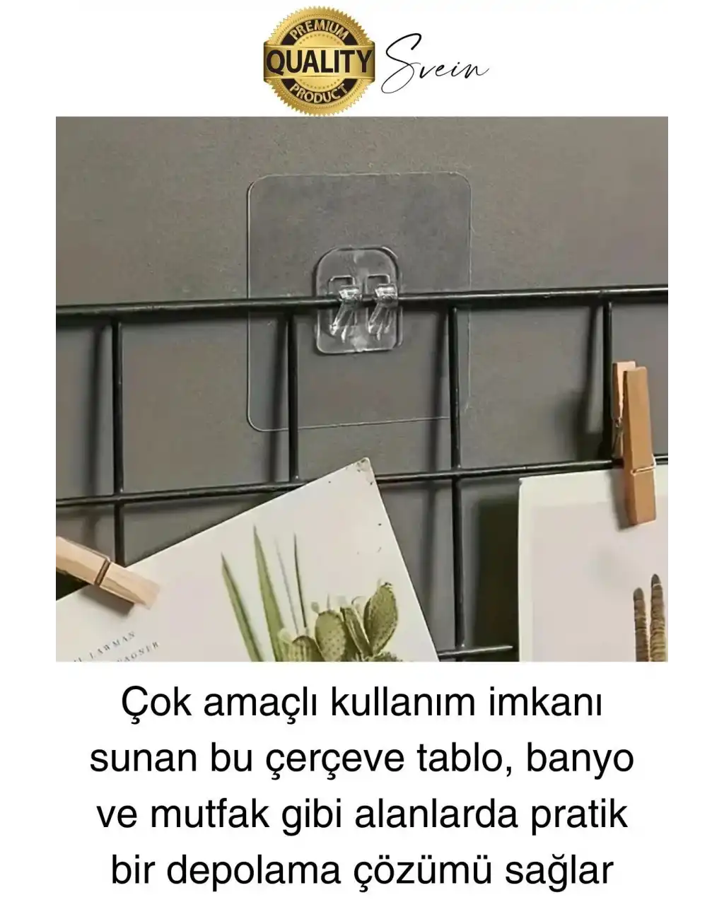 10 Ad. Ekstra Güçlü Kendinden Yapışkanlı İz Bırakmaz Suya Dayanıklı Banyo Rafı Tablo Ayna Askı Kanca