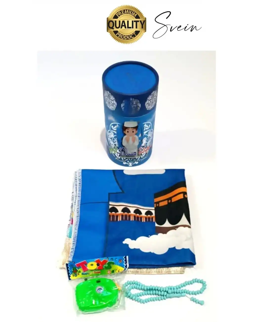 Özel Üretim Erkek Çocuk Namaza İlk Adım Seccade Tesbih Seti Oğlumun Seccadesi Oyun Hazırlık Hediye