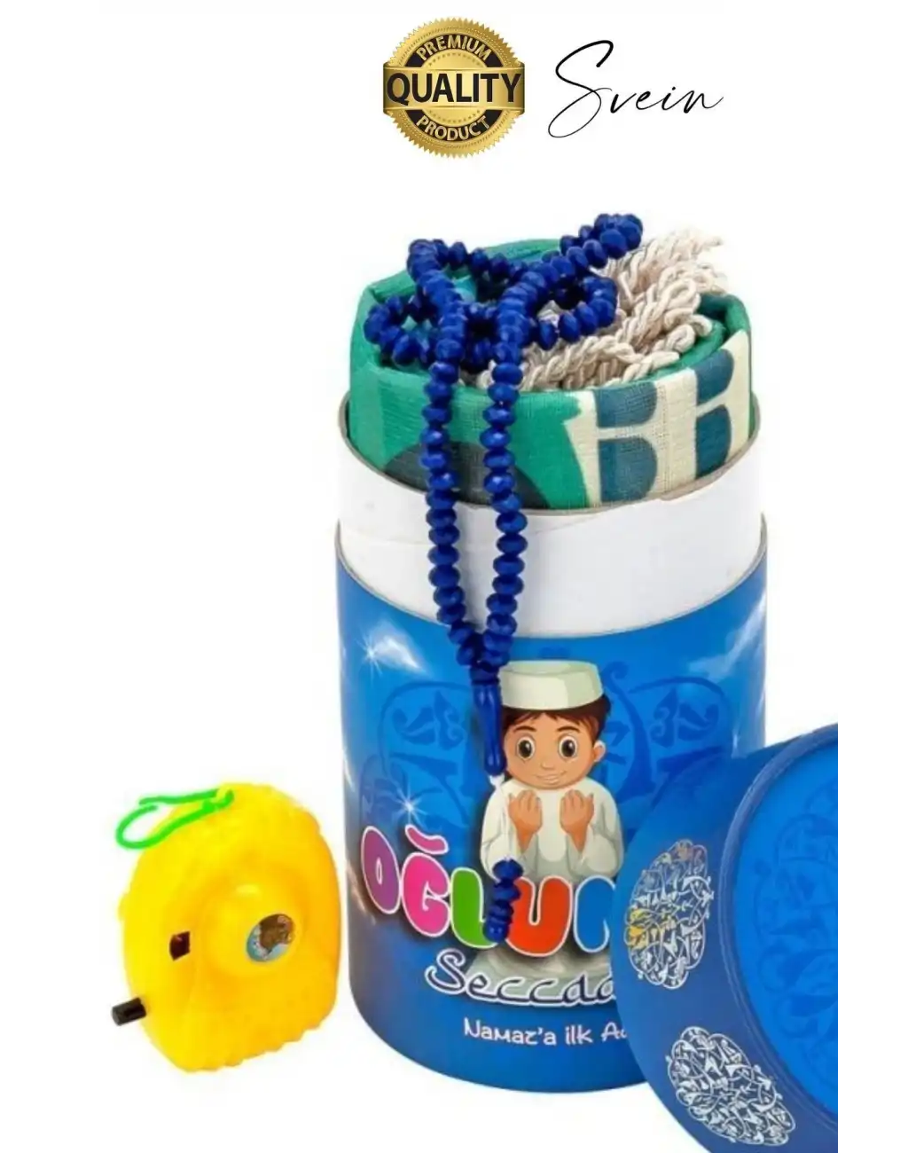 Özel Üretim Erkek Çocuk Namaza İlk Adım Seccade Tesbih Seti Oğlumun Seccadesi Oyun Hazırlık Hediye