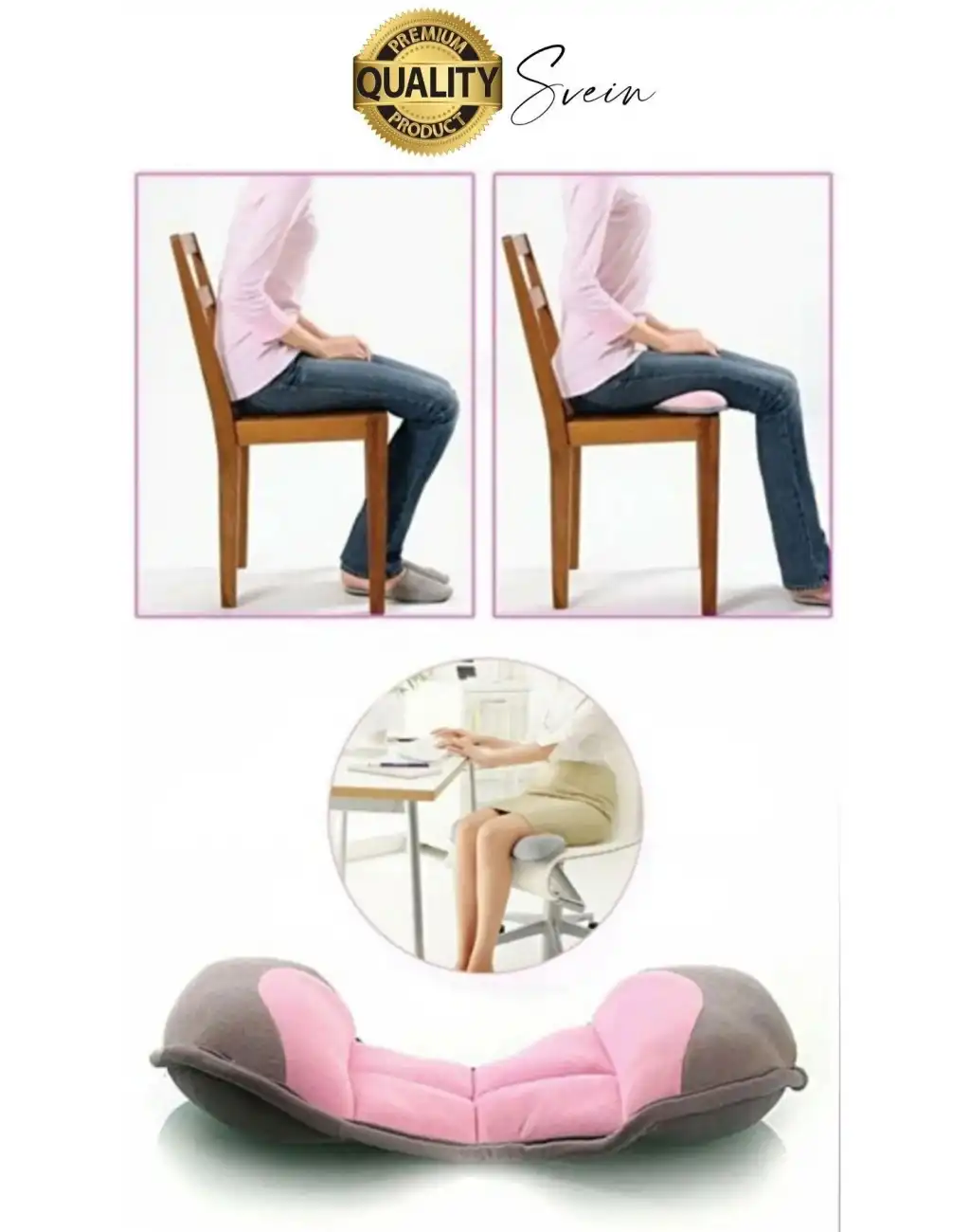 Premium Terleme Yapmaz Dik Duruş Düzgün Oturuş Sağlayan Bacak Çarpıklığını Gideren Medikal Minder