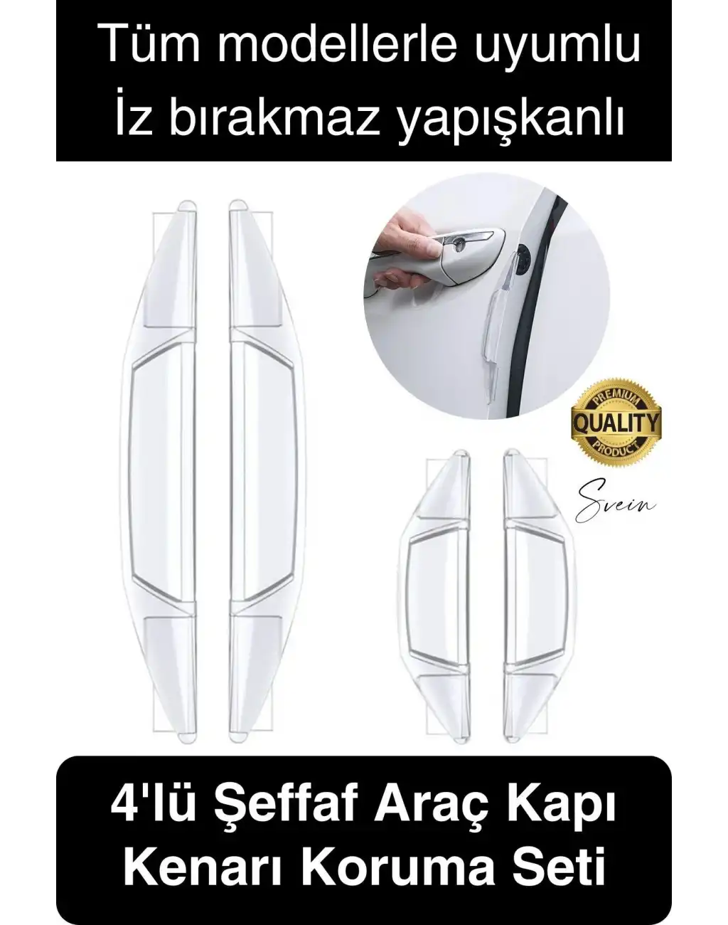 Yüksek Kaliteli Araç Kenar Koruma Şeridi Şeffaf Koruyucu Filmi Araba Kapı Boya Anti Çizilme