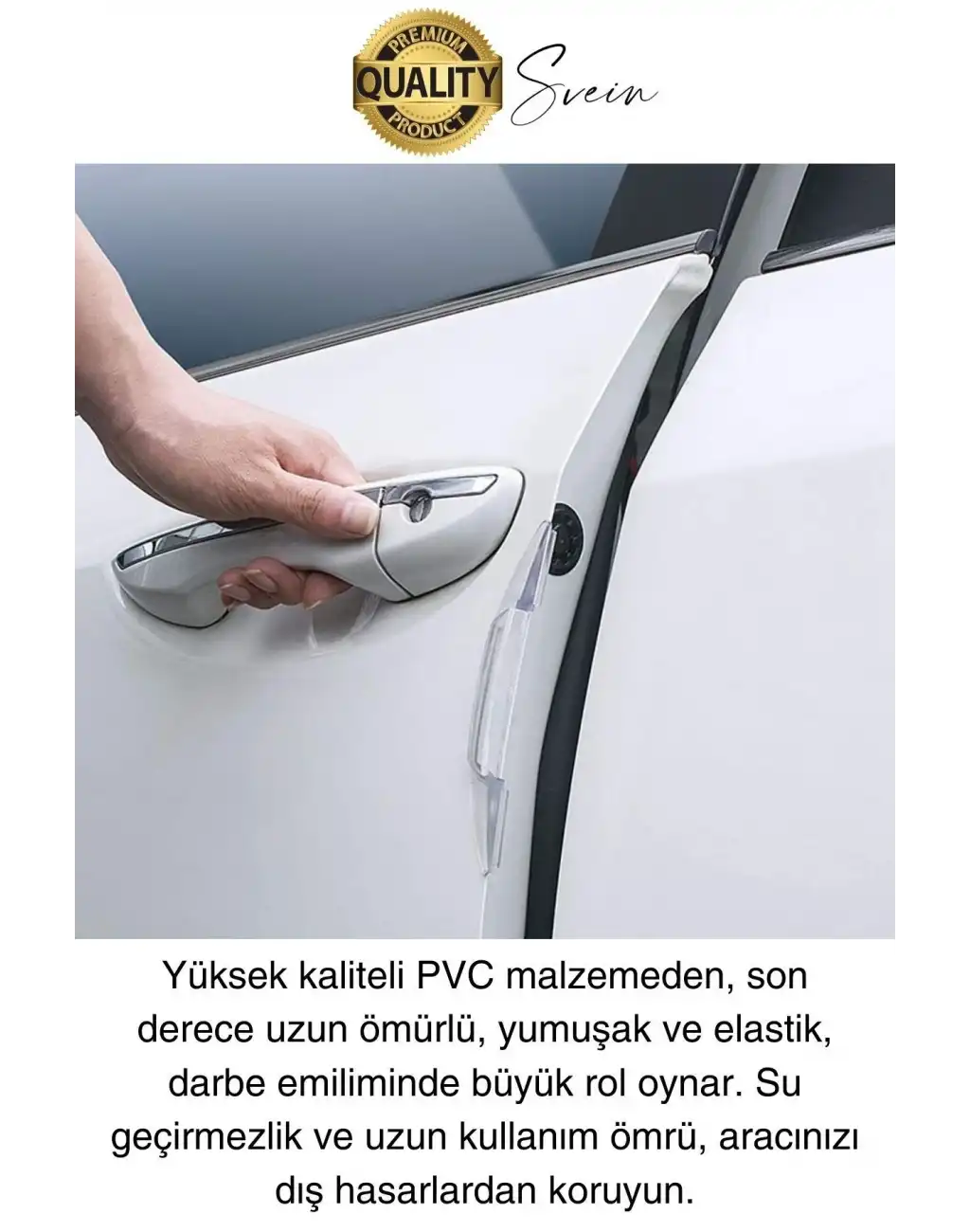 Yüksek Kaliteli Araç Kenar Koruma Şeridi Şeffaf Koruyucu Filmi Araba Kapı Boya Anti Çizilme