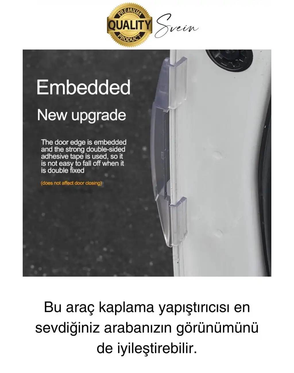 Yüksek Kaliteli Araç Kenar Koruma Şeridi Şeffaf Koruyucu Filmi Araba Kapı Boya Anti Çizilme