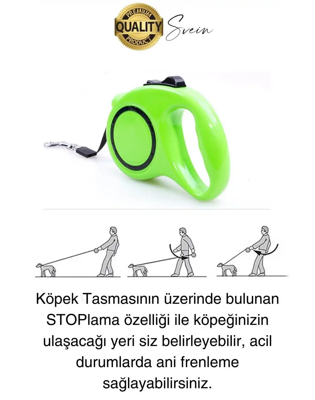 3 Metre Makaralı Otomatik Uzayabilen Geri Çekilebilen Köpek Tasması Boyun Gezdirme Kuvvetli Tutuş