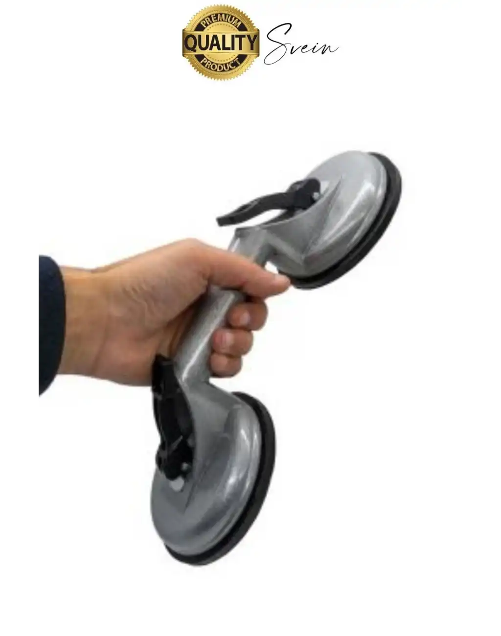 70 Kg Kapasiteli İkili Cam Vantuzu Alüminyum Vakumlu Taşıma Kaporta Göçük Çektirme Fayans Tutucu