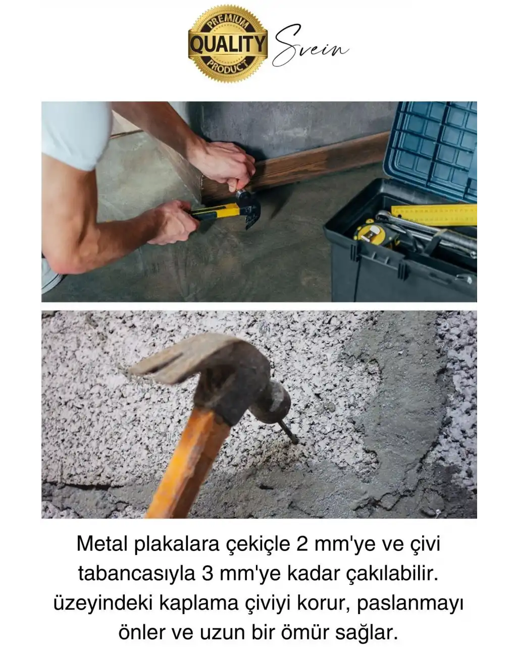 20 Adet 3x30 Kanallı Çelik Beton Çivisi 3 cm Duvar Saat Ayna Resim Tablo Asmak Ahşap Metal Sivri