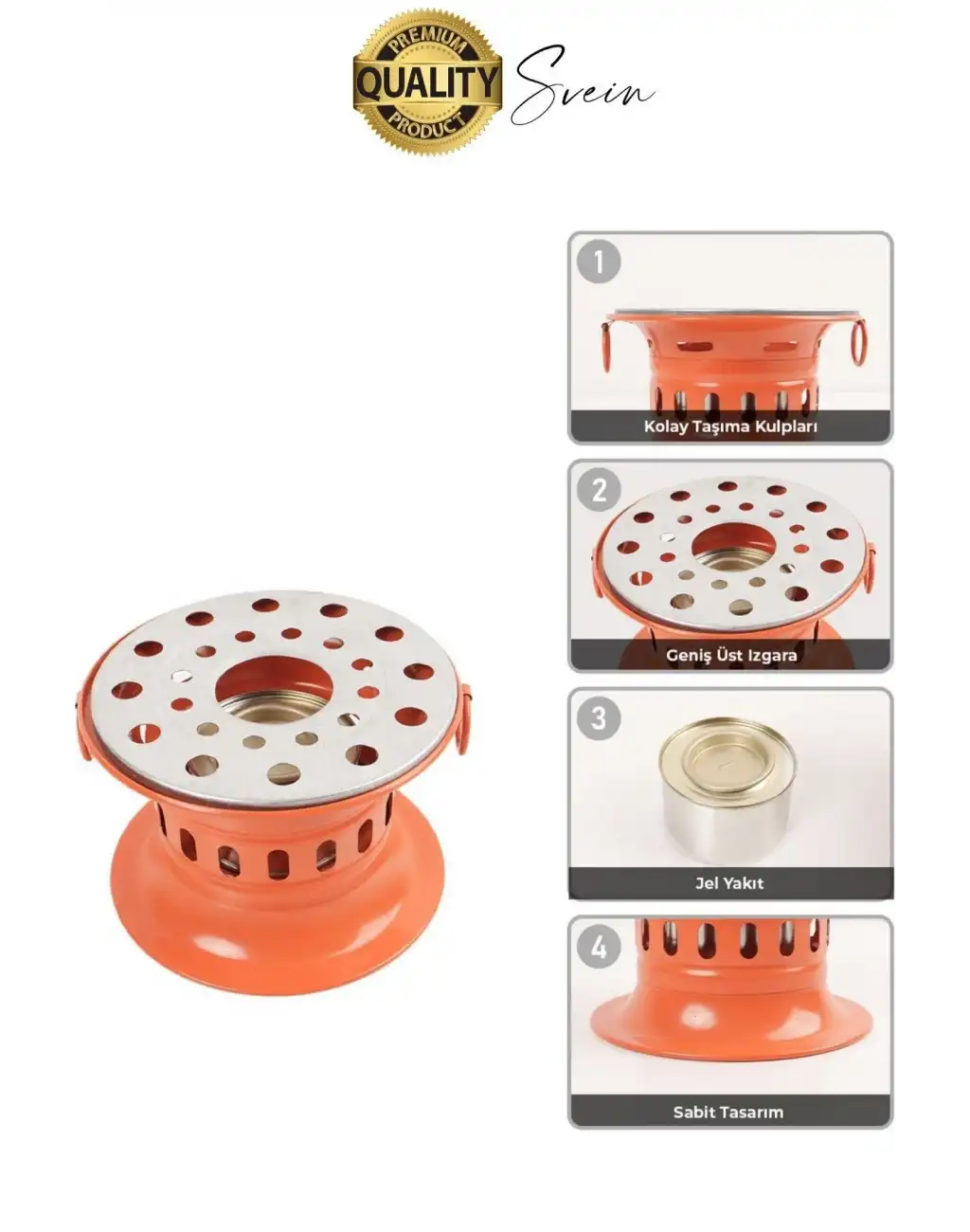 Özel Üretim Jel Yakıtlı Isıtıcı Osmanlı Ocağı Ev İş Yazlık Piknik Kamp Tipi Kolay Taşınabilir Ocak