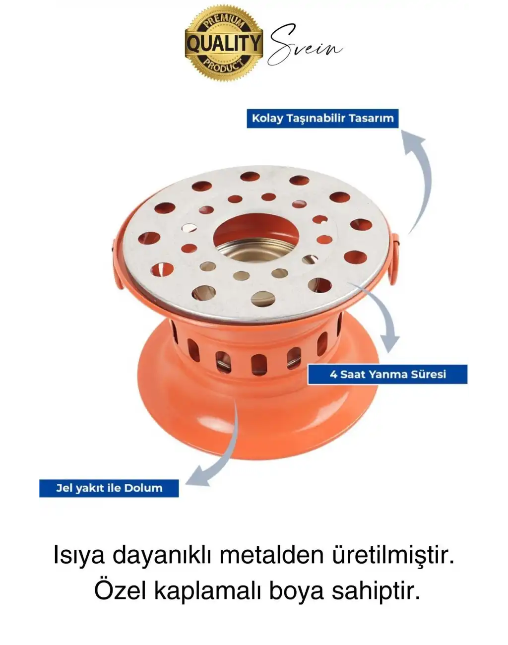 Özel Üretim Jel Yakıtlı Isıtıcı Osmanlı Ocağı Ev İş Yazlık Piknik Kamp Tipi Kolay Taşınabilir Ocak