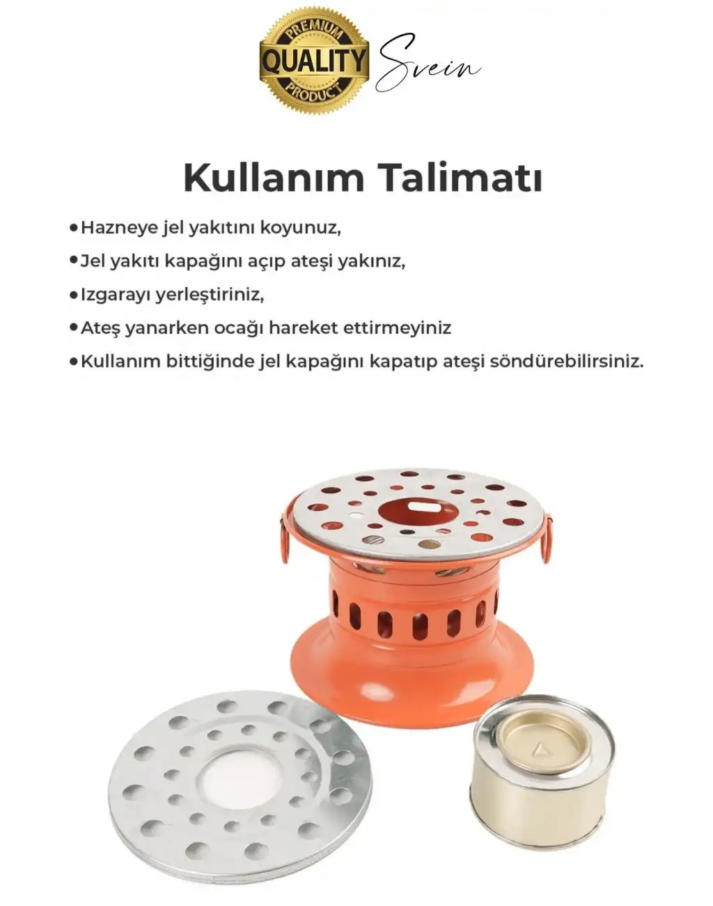 Özel Üretim Jel Yakıtlı Isıtıcı Osmanlı Ocağı Ev İş Yazlık Piknik Kamp Tipi Kolay Taşınabilir Ocak