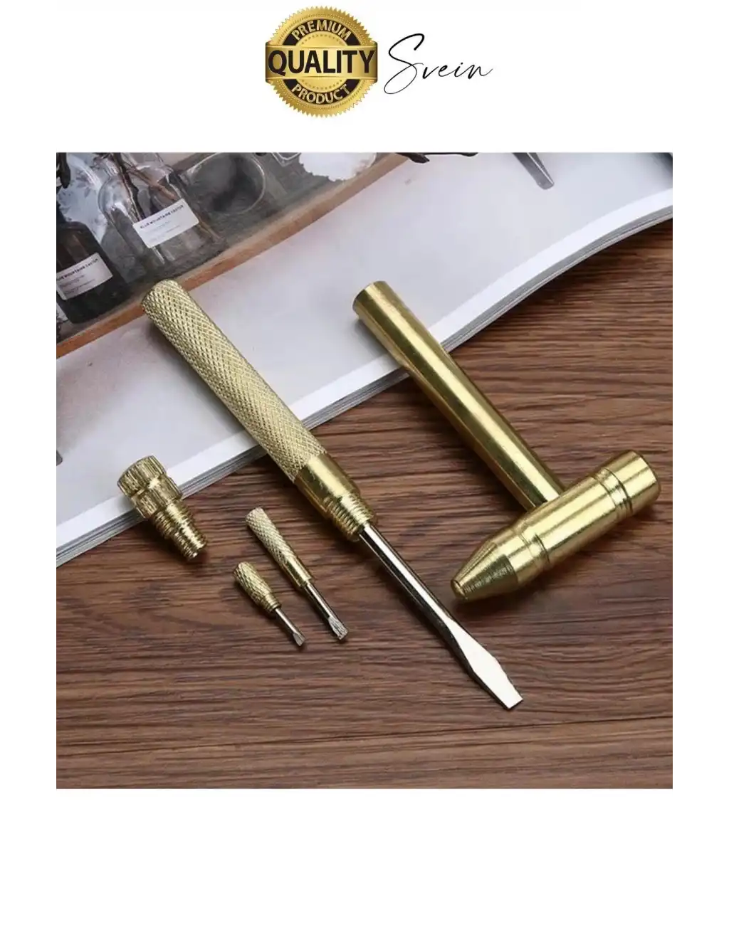 Premium 5 in 1 Çekiç Tornavida Tamir Seti Takı Saat Çok Amaçlı Çift Kafa Telefon Mücevher Kuyumcu