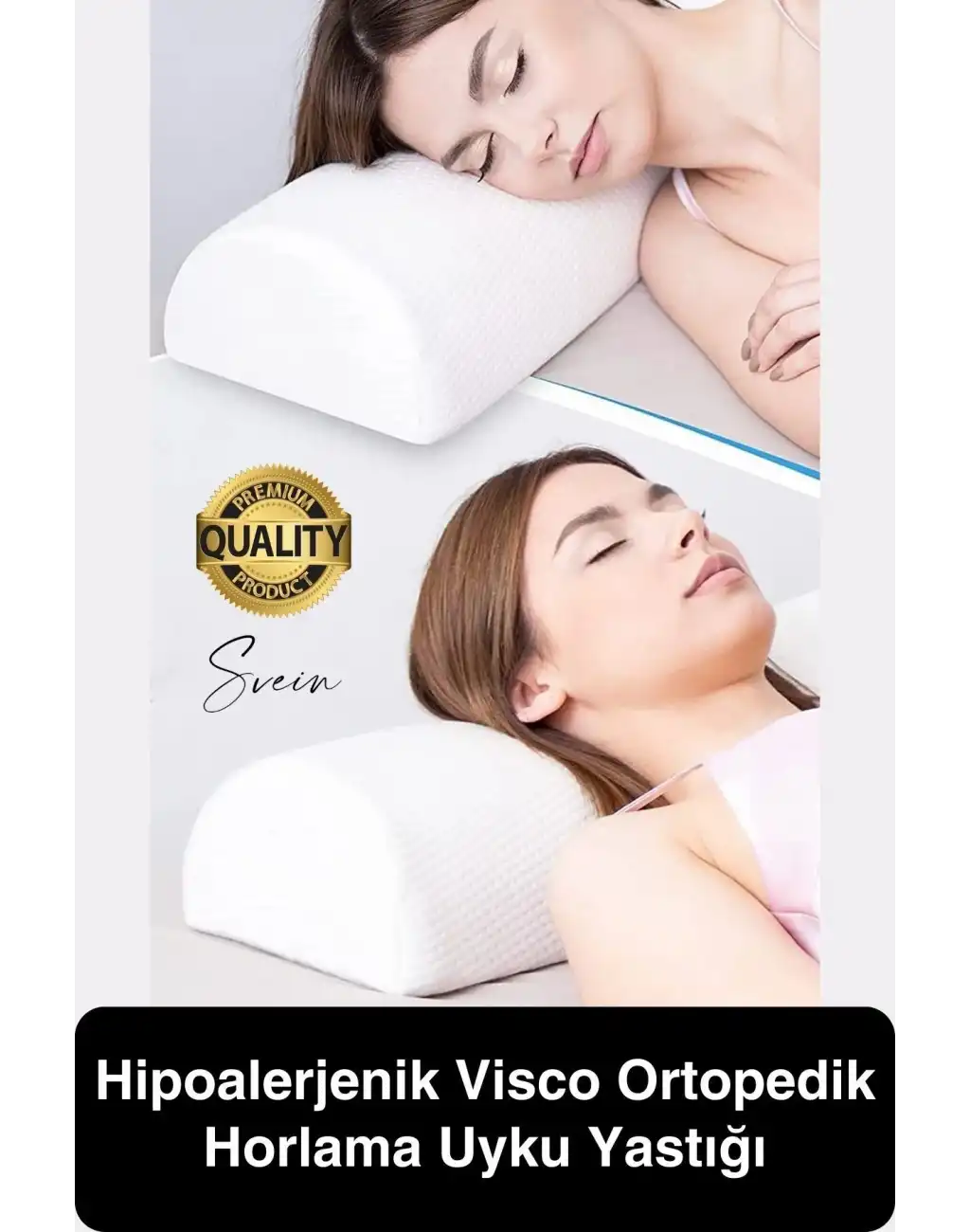 Konforlu Ergonomik Nefes Alabilen Hipoalerjenik Visco Ortopedik Horlama Uyku Yastığı Boyun
