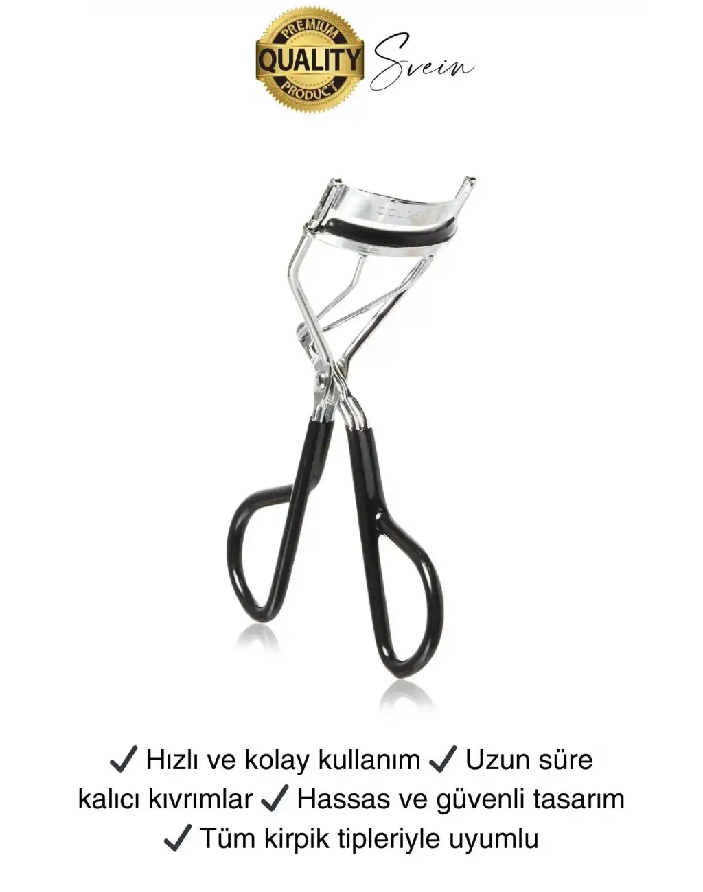 Premium Kirpik Kıvırma Makinesi Manuel Paslanmaz Çelik Şekillendirici Eyelash Curler Kıvırıcı