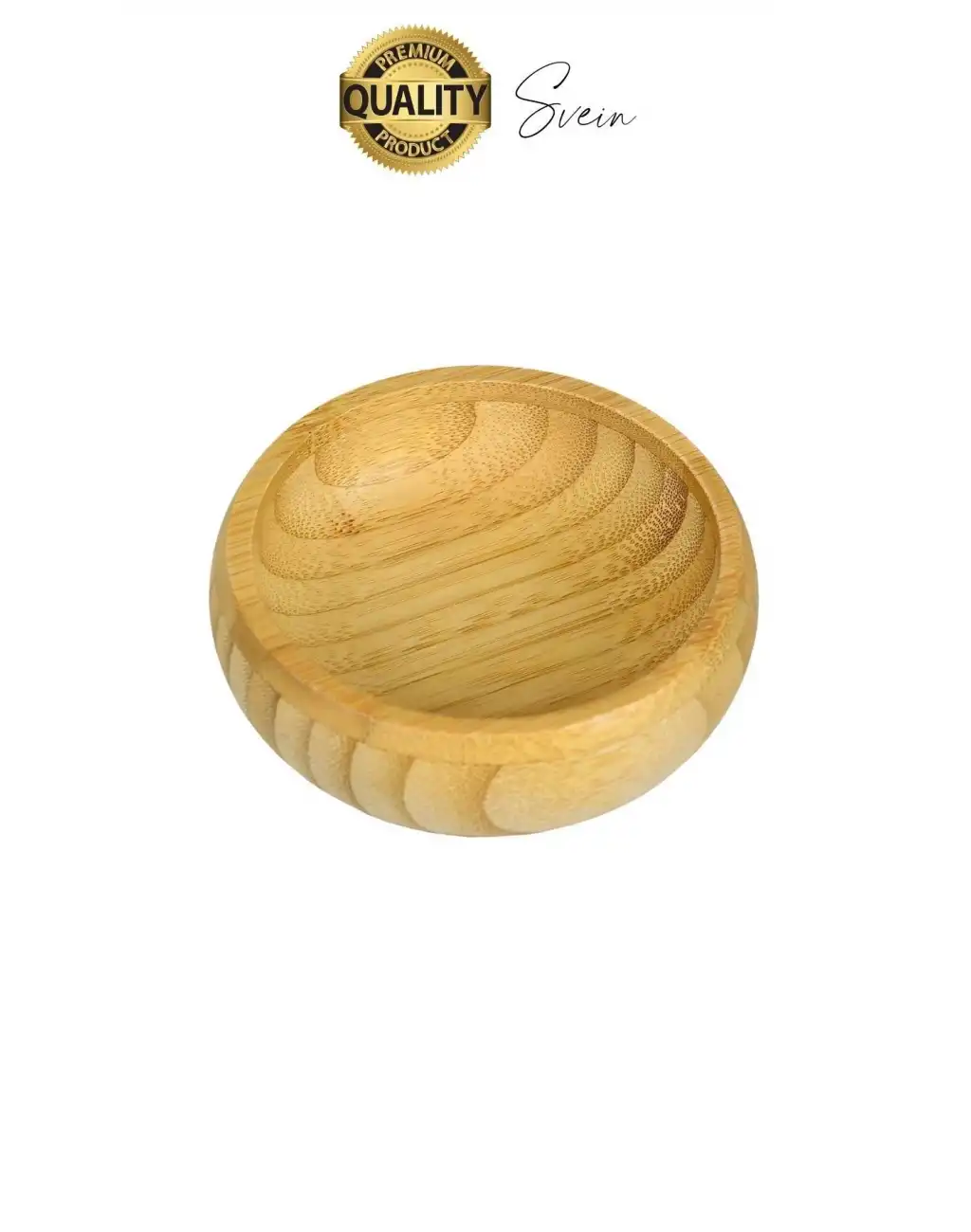 Premium 3lü Doğal Bambu Çerezlik Seti Ahşap Dekoratif Sade Kase Yuvarlak Atıştırmalık Kabı Sosluk