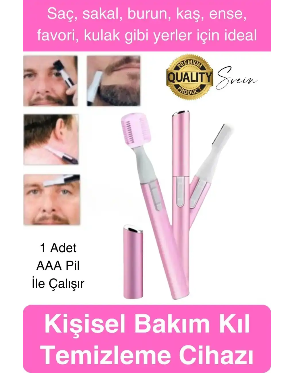 Kişisel Burun Kulak Kılı Alma ve Temizleme Makinası Favori Ense Kaş Şekillendirme Bıyık Sakal