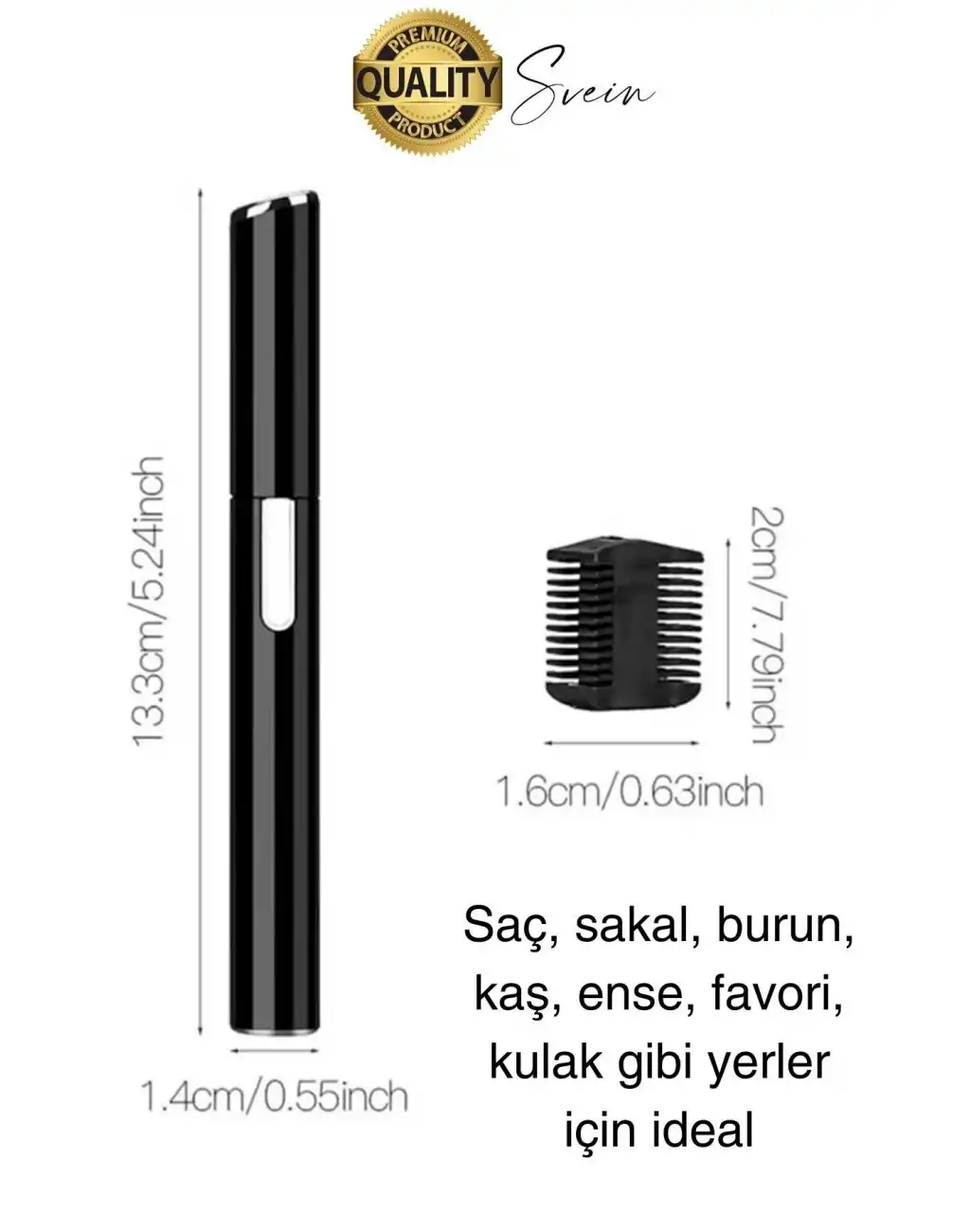 Kişisel Burun Kulak Kılı Alma ve Temizleme Makinası Favori Ense Kaş Şekillendirme Bıyık Sakal