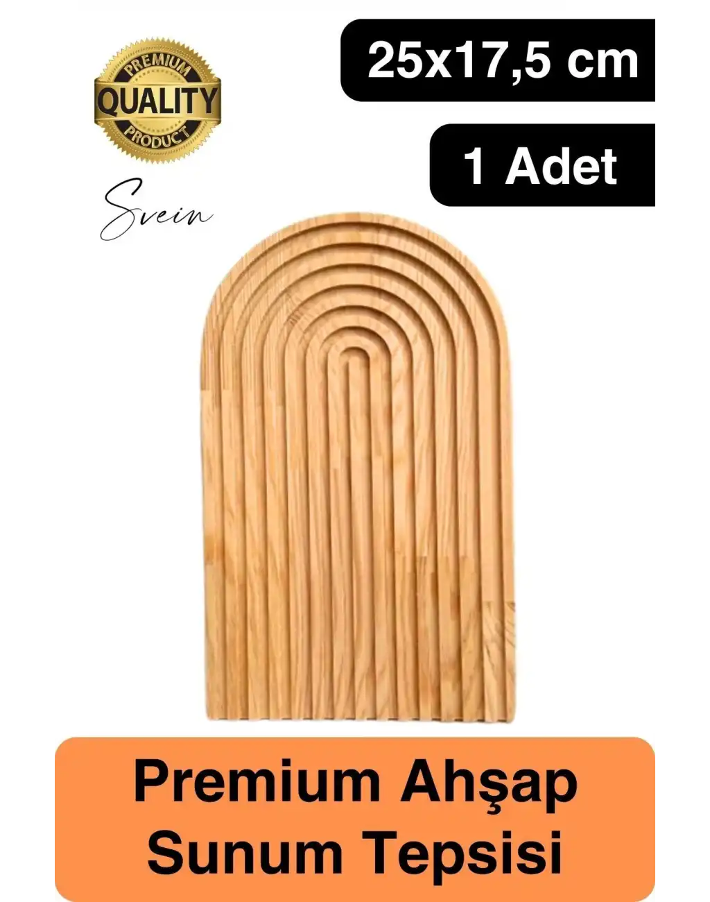 Dekoratif Ahşap Oymalı Kahverengi Gökkuşağı Çay Kahve Sunum Tepsisi Tabağı Doğal Şık Dekor Sunumluk