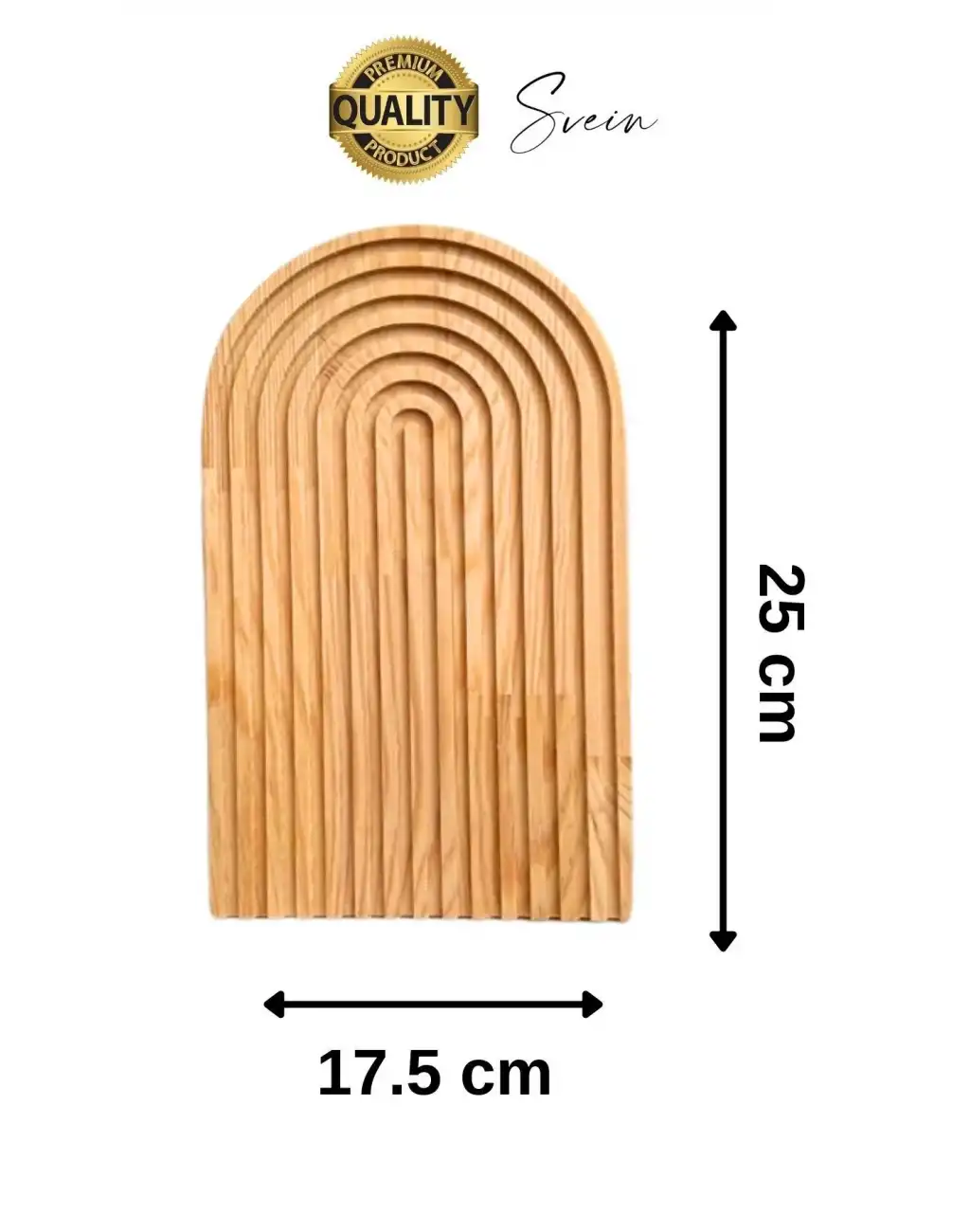 Dekoratif Ahşap Oymalı Kahverengi Bambu Gökkuşağı Sunum Tepsisi Tabağı Doğal Şık Dekor Sunumluk