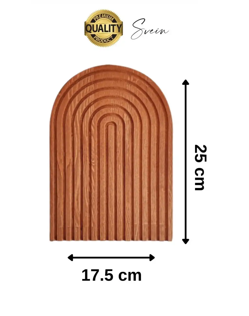 Dekoratif Ahşap Oymalı Kahverengi Gökkuşağı Çay Kahve Sunum Tepsisi Tabağı Doğal Şık Dekor Sunumluk