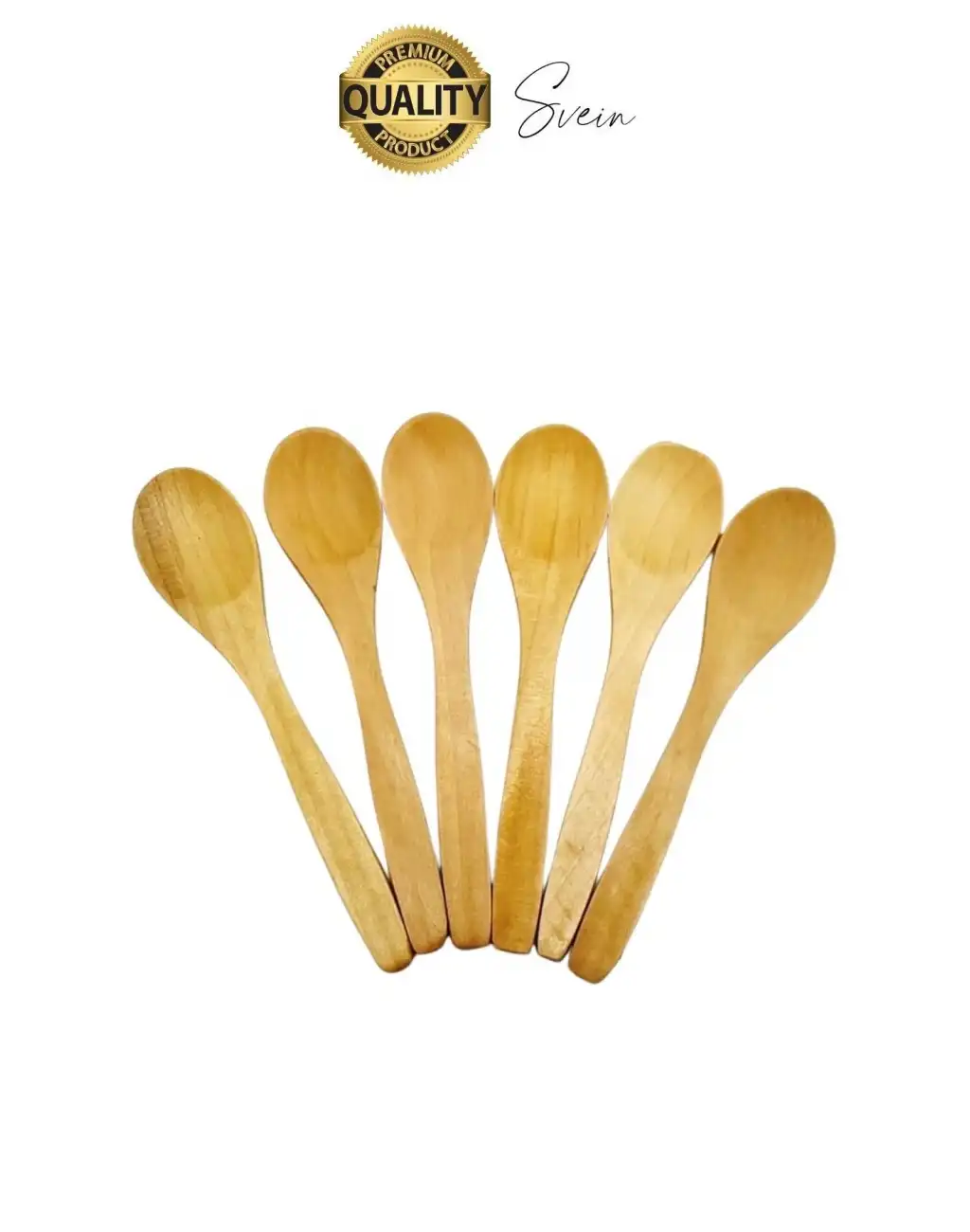 6lı Mini Bambu Mama ve Baharat Kaşığı Seti Ahşap Çevre Dostu Mutfakta Reçel Bal Dondurma Çorba