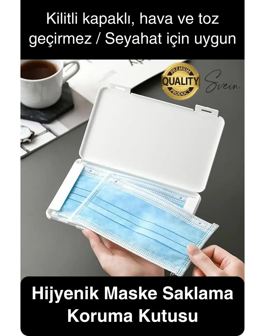 Taşınabilir Çok Amaçlı Maske Saklama Kutusu Plastik Koruyucu Kılıf Mini Hijyenik Toz Geçirmez