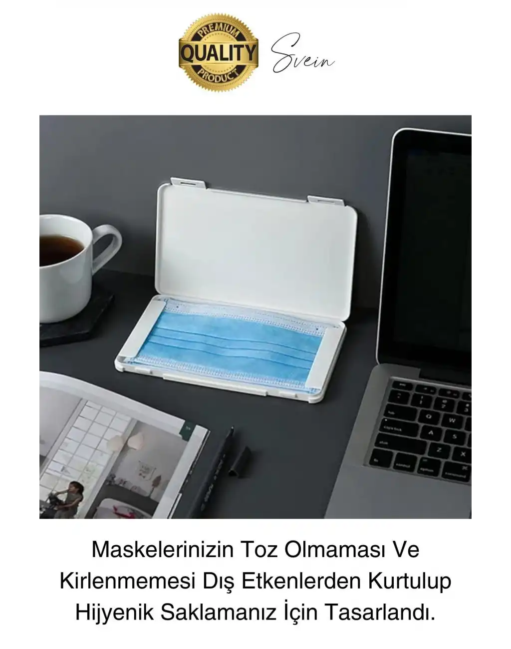 Taşınabilir Çok Amaçlı Maske Saklama Kutusu Plastik Koruyucu Kılıf Mini Hijyenik Toz Geçirmez
