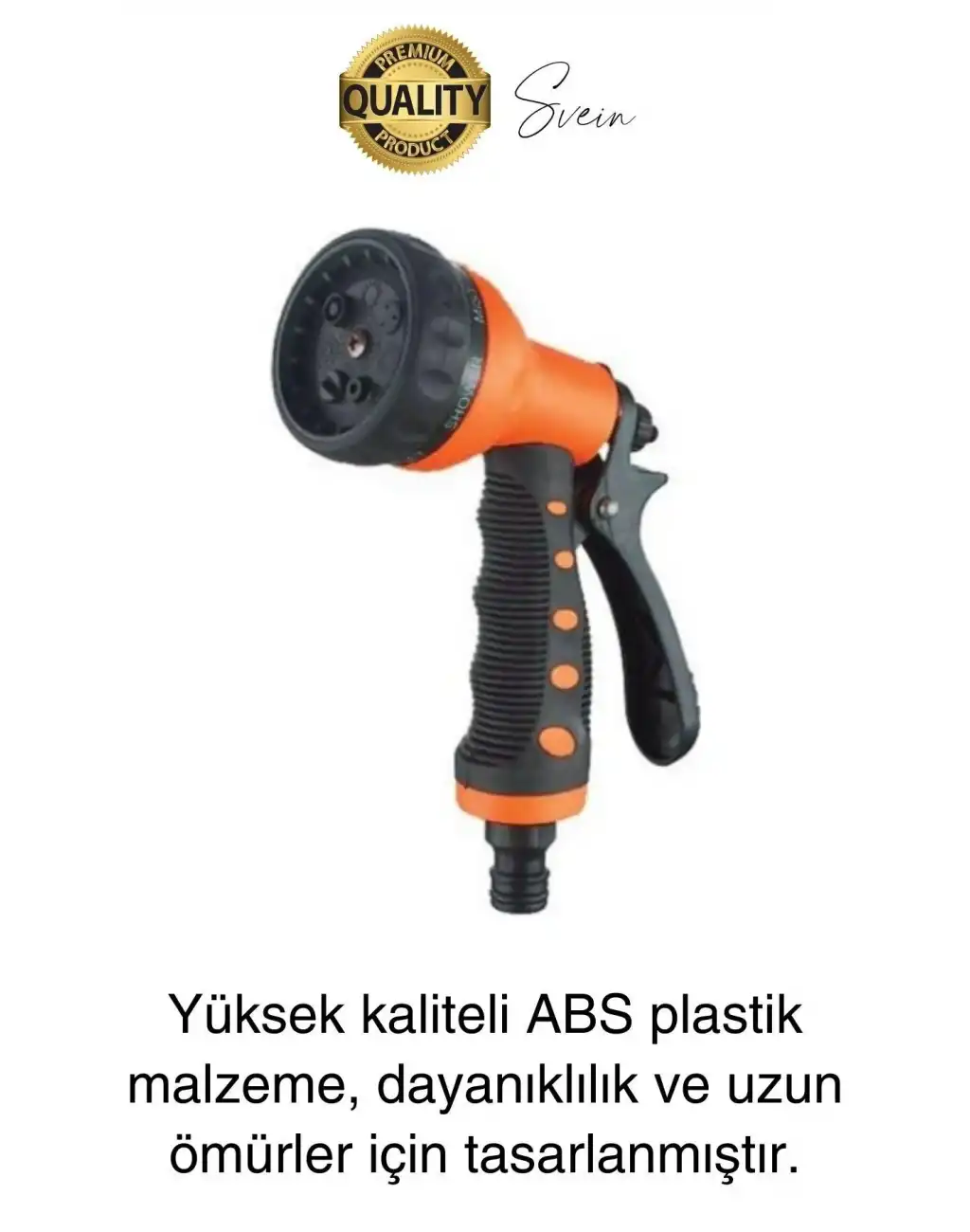 Yüksek Basınçlı 7 Fonksiyonlu Sulama Tabancası Seti Bağlantı Aparatı Araç Bahçe Sulama Yıkama