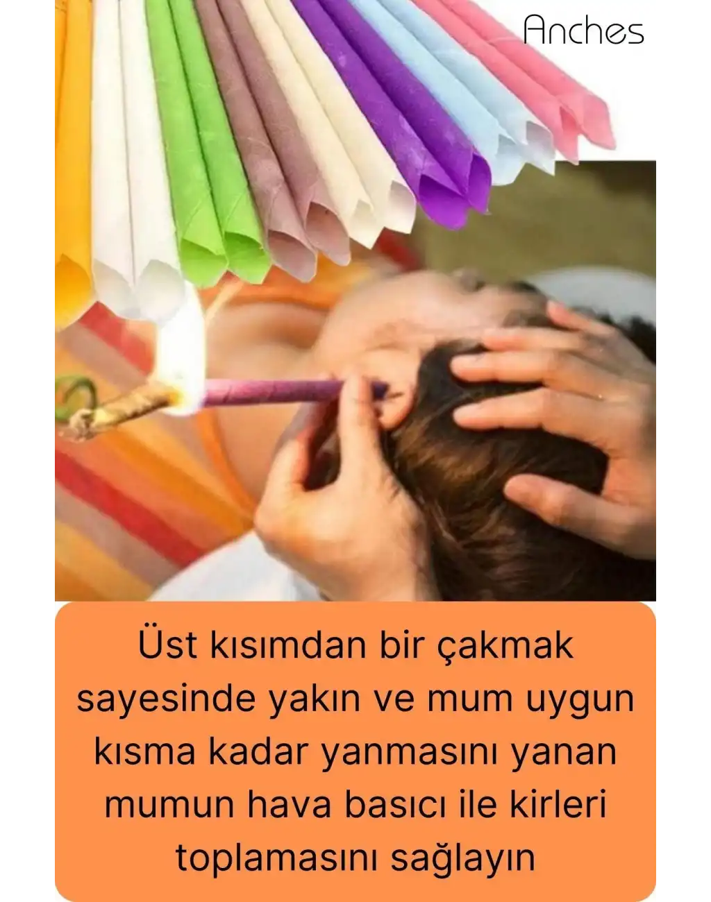 Pratik 100% Doğal Aromaterapi Bakım Buşon Dış Kulak İçi Kir Temizleme Mumu Konisi Çubuğu 5 Çift