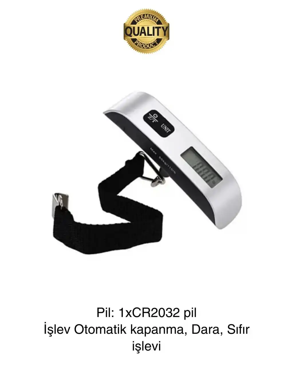 Taşınabilir Dijital Ekranlı Pilli El Kantarı Hassas Terazi Seyahat Yolculuk Bavul Çanta Tartı 50 Kg