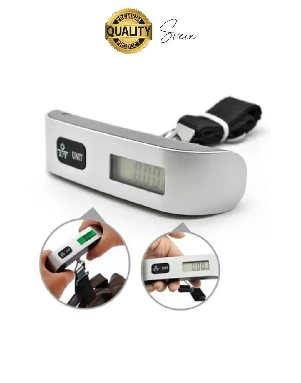 Taşınabilir Dijital Ekranlı Pilli El Kantarı Hassas Terazi Seyahat Yolculuk Bavul Çanta Tartı 50 Kg