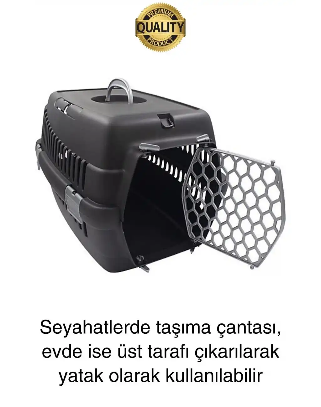 Premium Kilitli Evcil Hayvan Kedi Köpek Taşıma Çantası Hava Alan Yolculuk Seyahat İçin Kafes Kabin