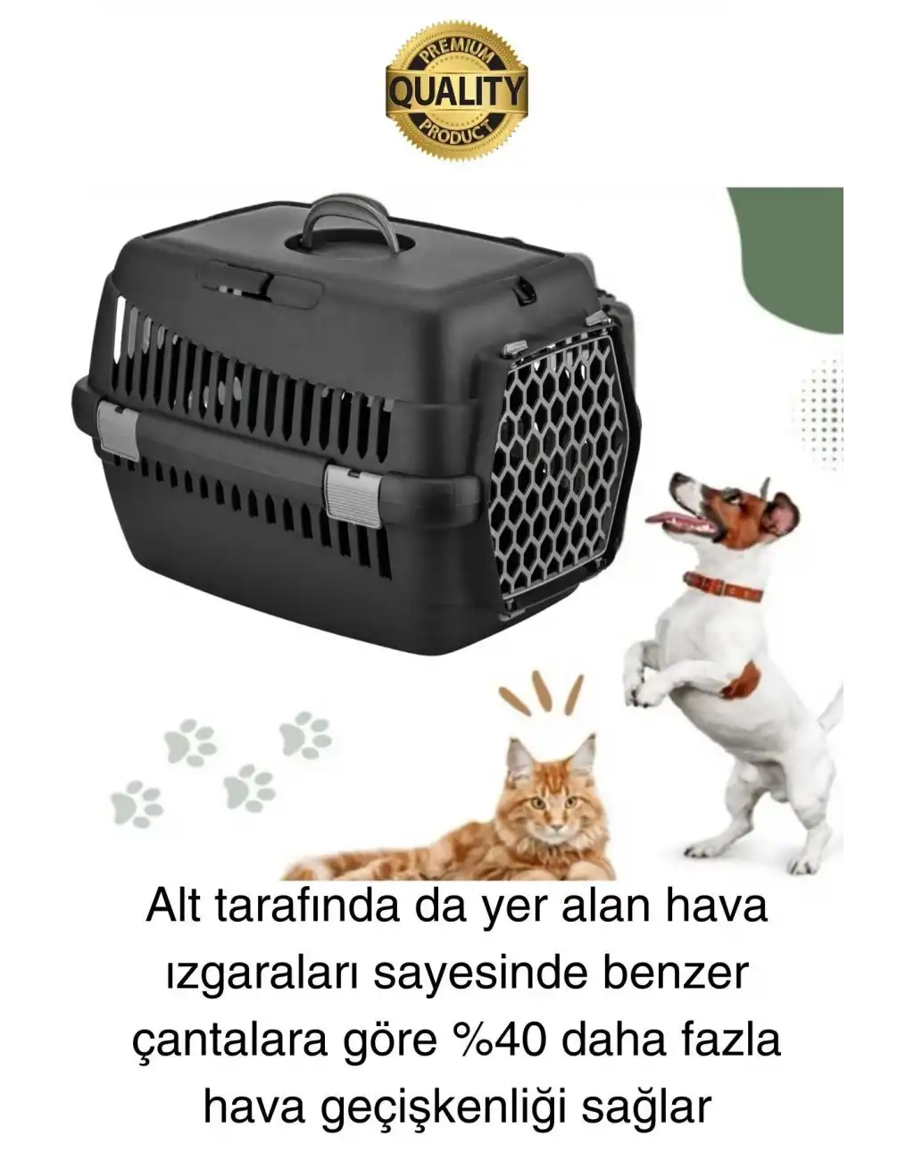Premium Kilitli Evcil Hayvan Kedi Köpek Taşıma Çantası Hava Alan Yolculuk Seyahat İçin Kafes Kabin