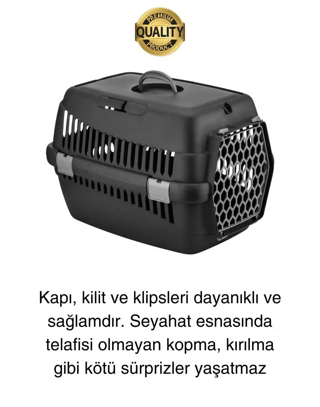 Premium Kilitli Evcil Hayvan Kedi Köpek Taşıma Çantası Hava Alan Yolculuk Seyahat İçin Kafes Kabin