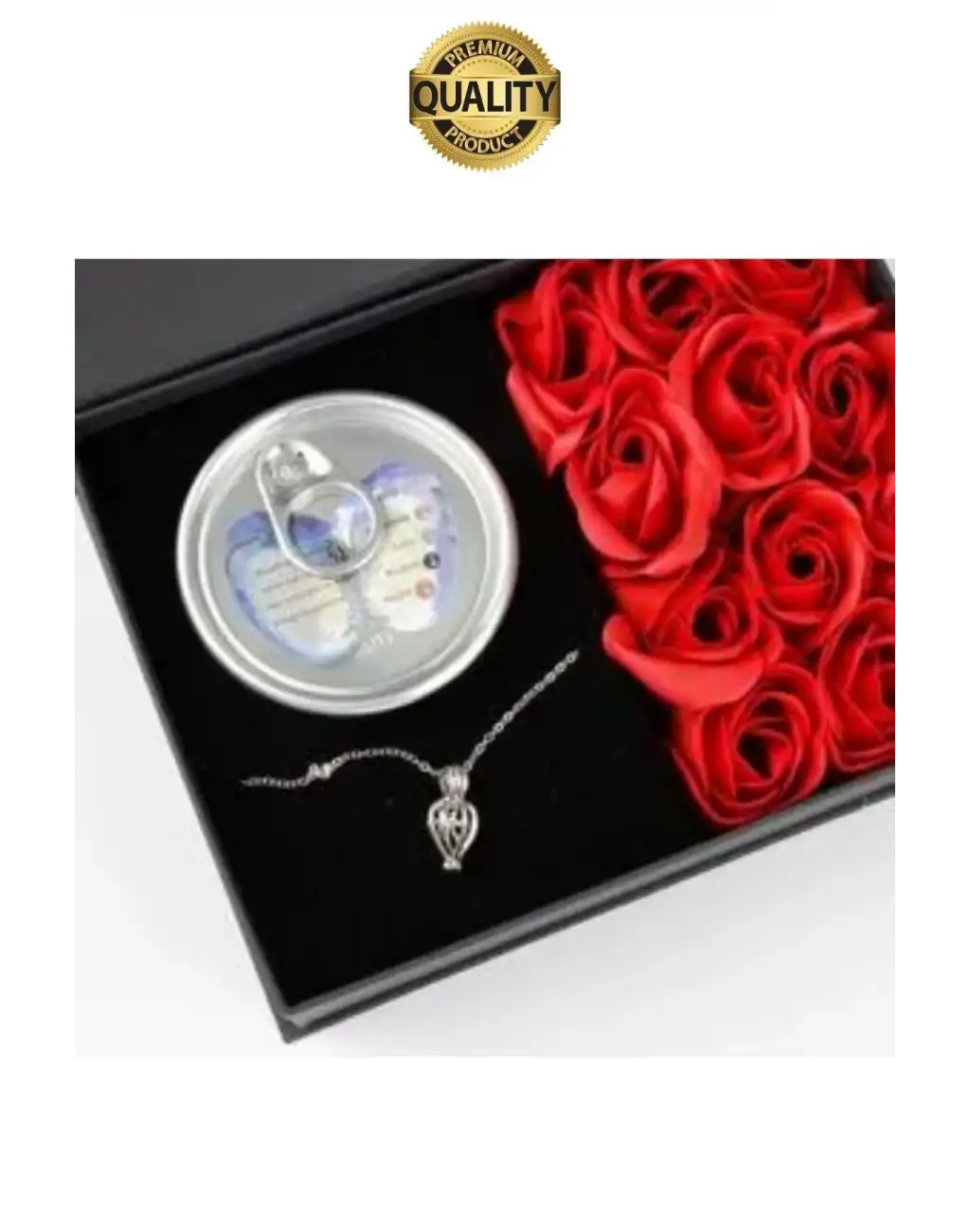 14 Şubat Özel Gün Sevgiliye Kutulu İnci Kolye Seti Arkadaşa Anneye Hediye Gül İstiridye Seti Tasarım