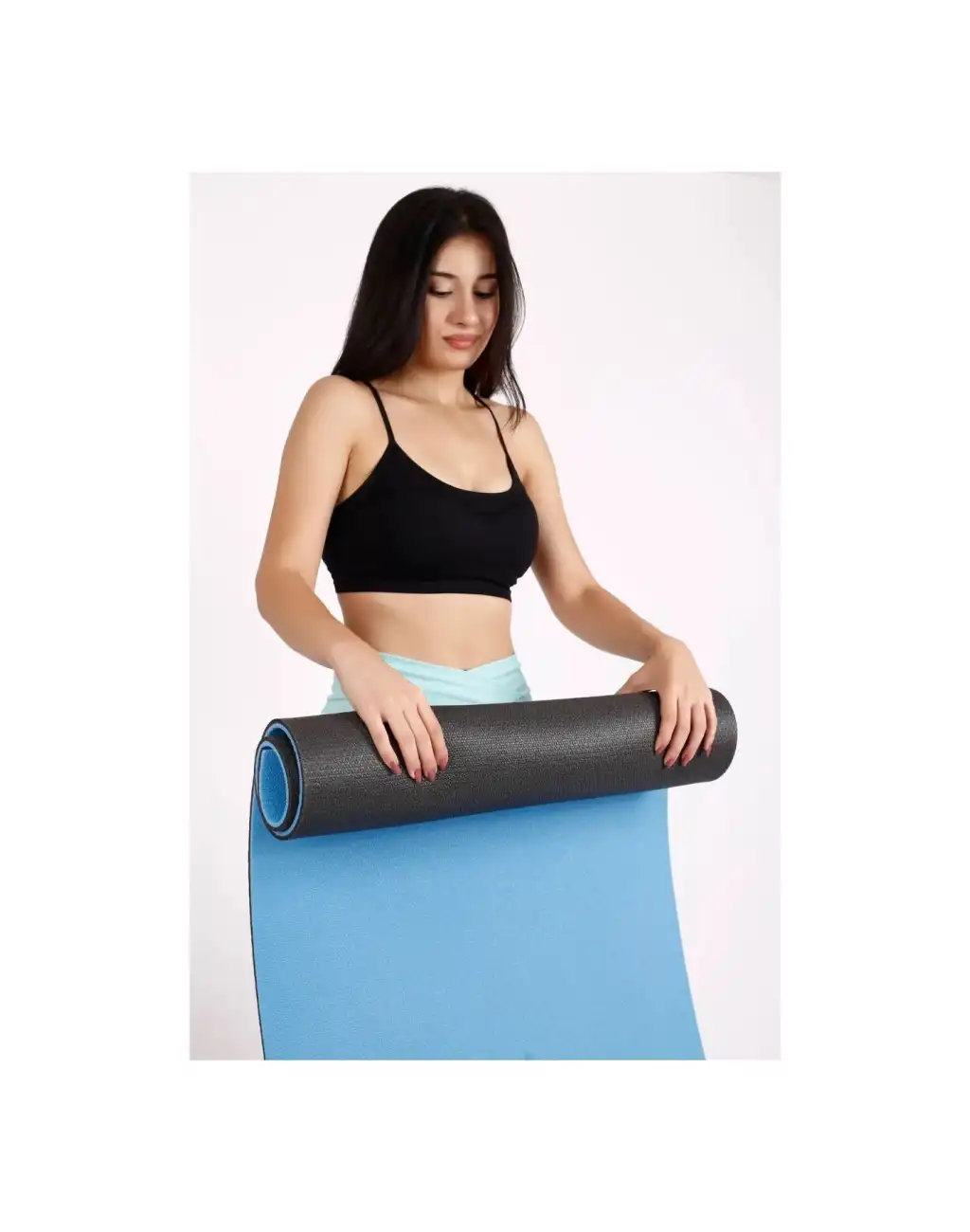 Ultra Konforlu Taşınabilir Askılı ve Kalın Çift Taraflı Destekleyici Meditasyon Pilates Yoga Matı