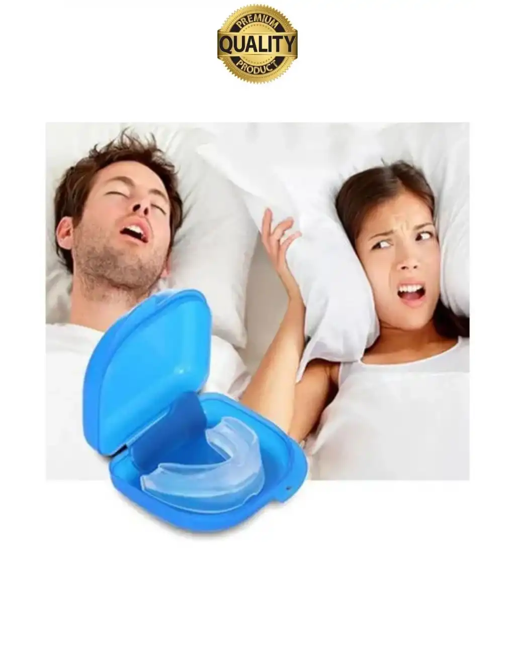 Premium Diş Gıcırdatma Sıkma Önleyici Gece Plağı Koruyucu Termoform Aparatı Dişlik Bruksizm Kutulu