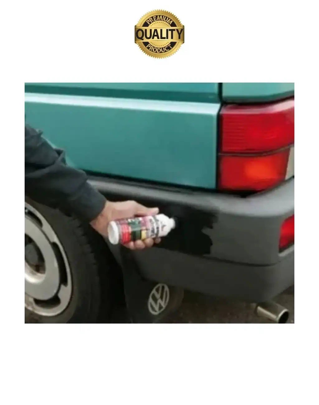 Premium Araç Dış Plastik Aksam Siyah Tampon Boyası Parlak Onarım Dodik Temizlik Sünger Hediye 75 ml