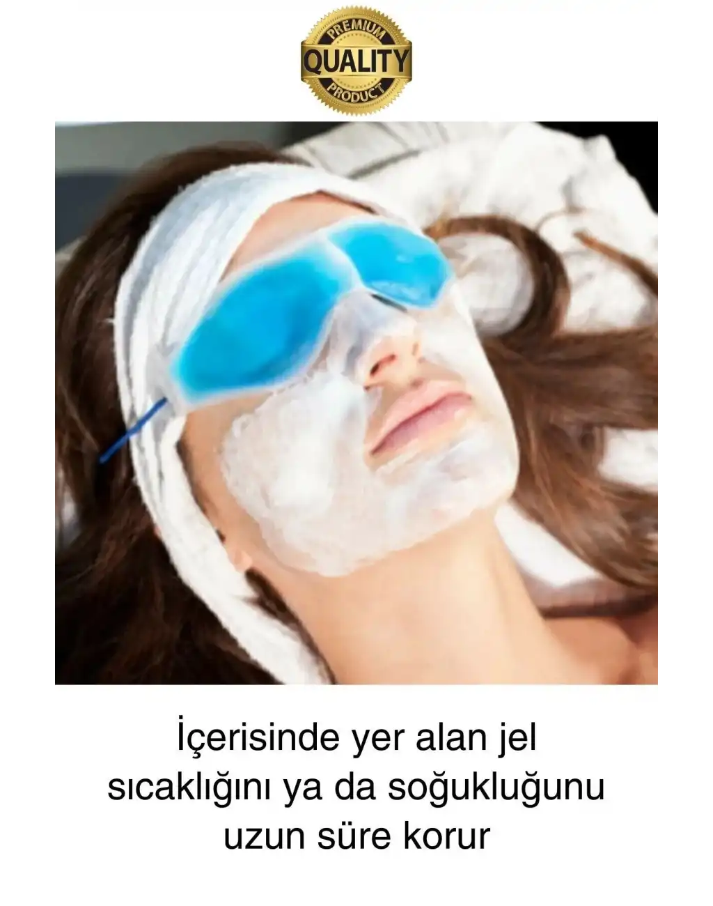 Göz Bandı Buz Jeli Yüz Termojel Maskesi Gözaltı Torbası Şişlik Giderici Soğuk Kompres Rahat Uyku