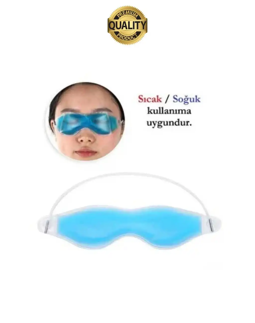 Göz Bandı Buz Jeli Yüz Termojel Maskesi Gözaltı Torbası Şişlik Giderici Soğuk Kompres Rahat Uyku