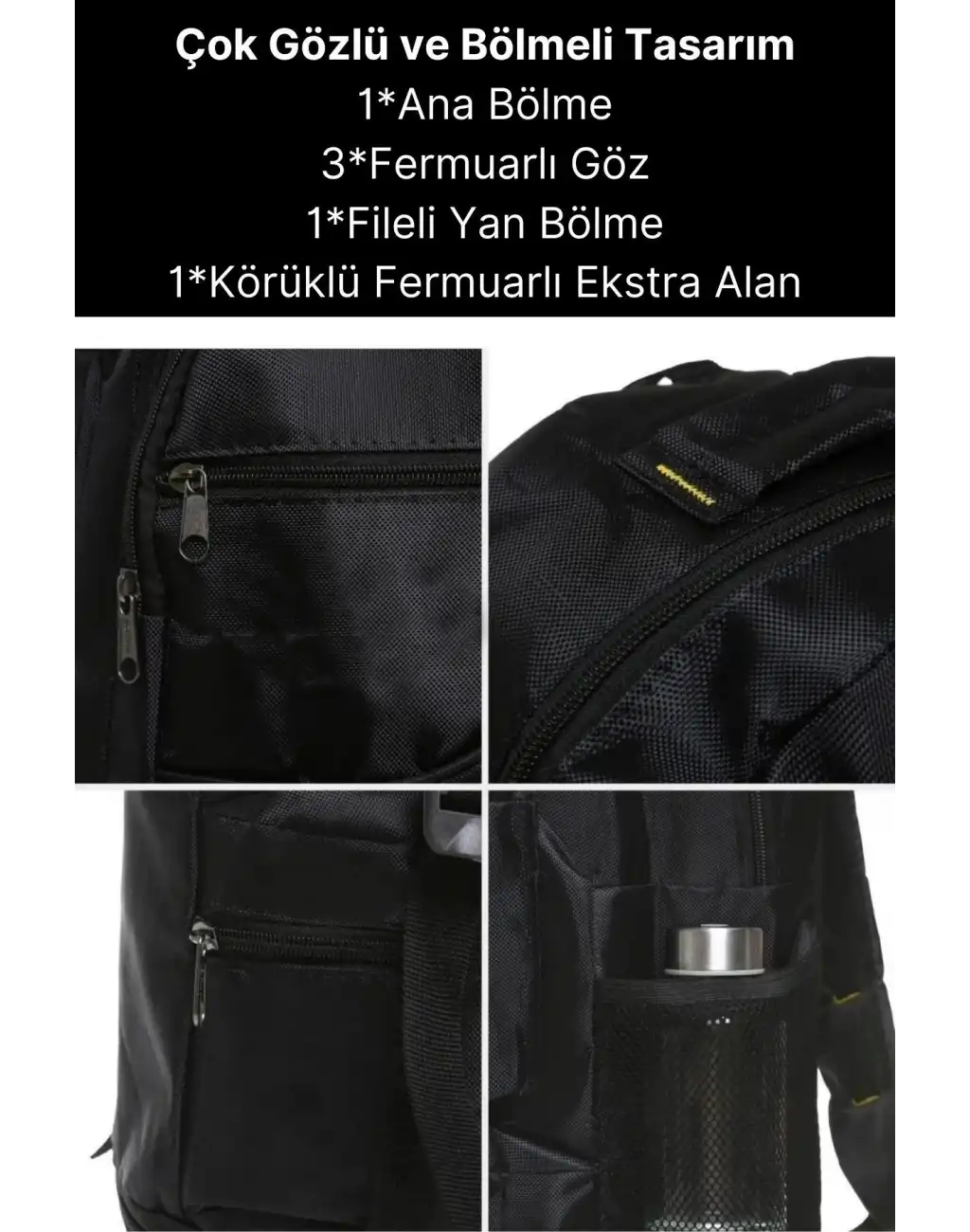 65 Lt Ortopedik Dayanıklı Büyük Boy Çok Gözlü Su Geçirmez Körüklü Kamp Trekking Outdoor Sırt Çantası