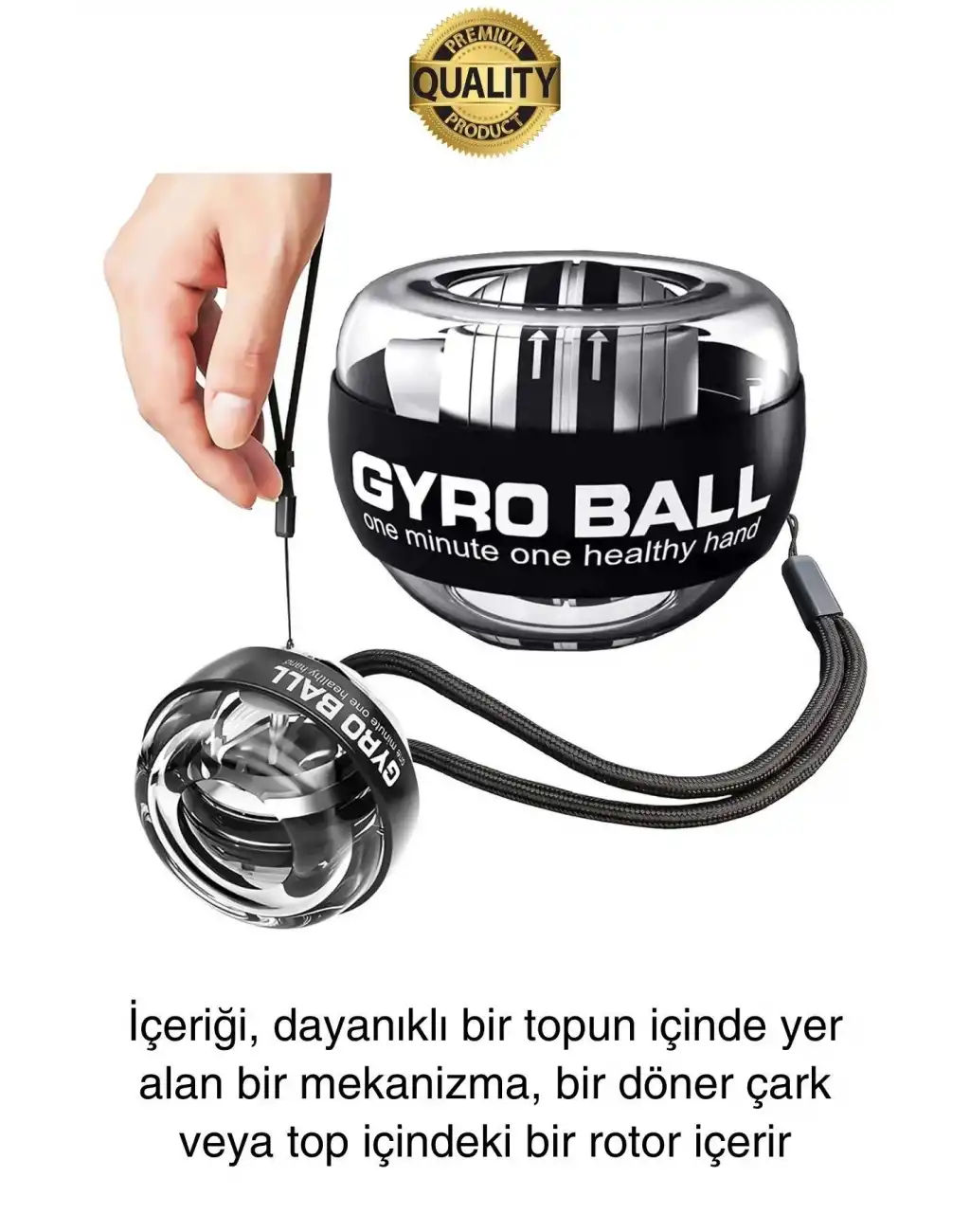 Otomatik Dönen Bilek Güçlendirici Kol Parmak Kas Geliştirici Kuvvet Egzersiz Topu Kavrama Jiroskop