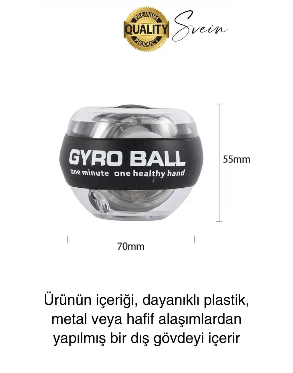 Otomatik Dönen Bilek Güçlendirici Kol Parmak Kas Geliştirici Kuvvet Egzersiz Topu Kavrama Jiroskop