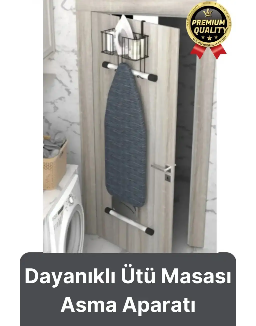 Çok Amaçlı Kapı Arkası Alan Tasarrufu Sağlayan Dayanıklı Kolay Montajlı Ütü Masası Asma Aparatı