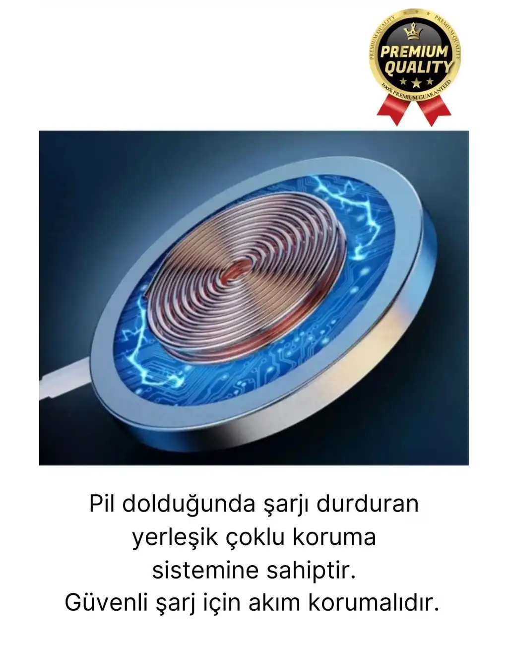 Modern Kablosuz Mıktanıslı Wireless iPhone 11 12 13 14 15 Süper Hızlı 15W Magsafe Şarj Aleti