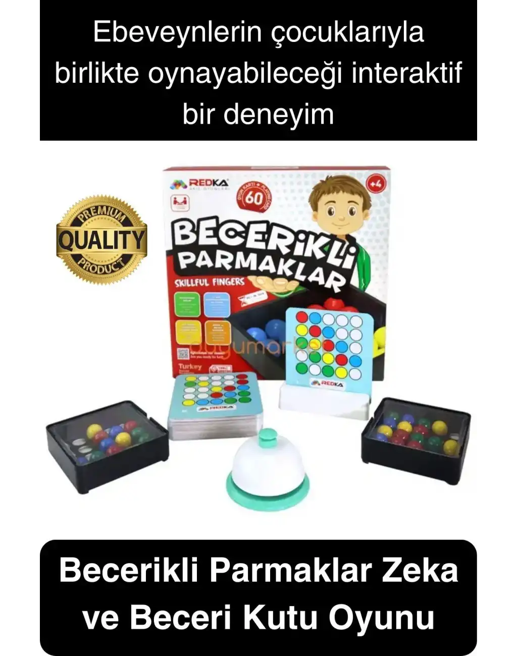 Kutulu Becerikli Parmaklar Zeka ve Beceri Oyunu El Göz Koordinasyon Geliştiren Motor Beceri Aktivite