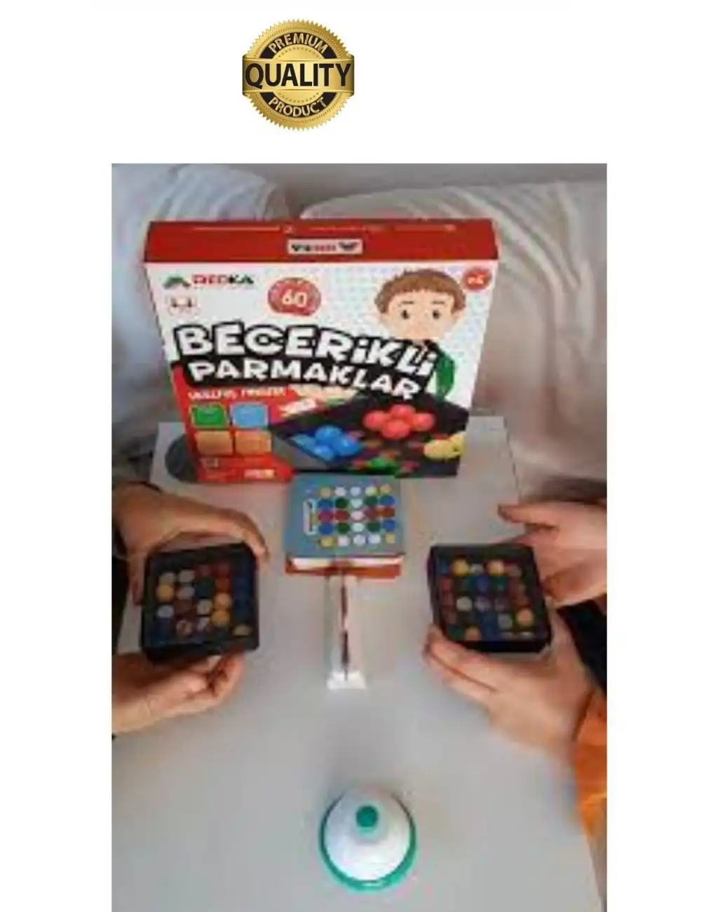 Kutulu Becerikli Parmaklar Zeka ve Beceri Oyunu El Göz Koordinasyon Geliştiren Motor Beceri Aktivite