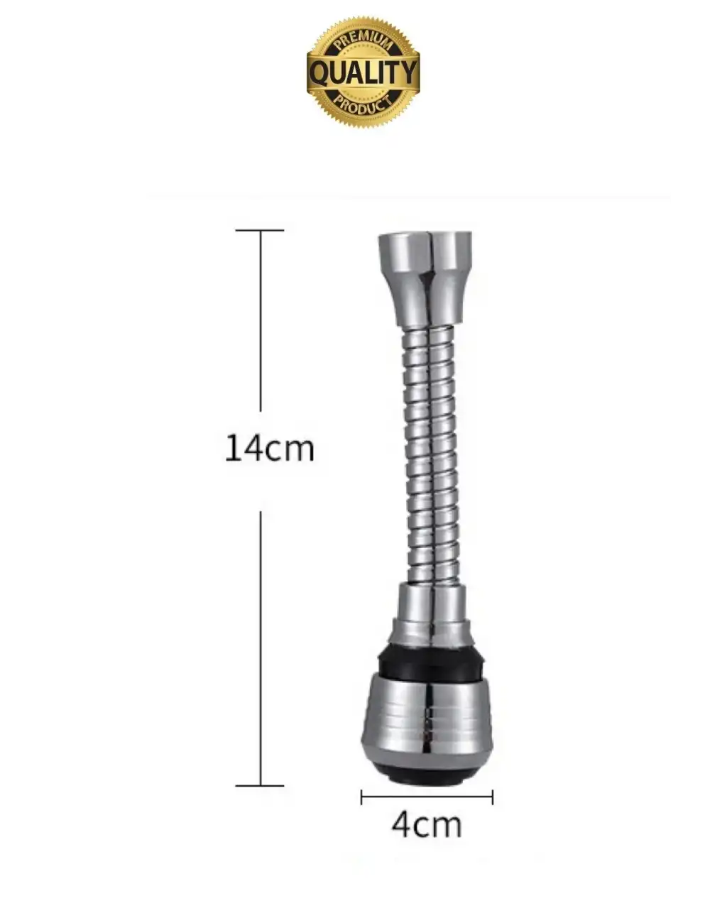 Premium 2 Modlu Hortumlu 360° Dönebilen Perlatör Başlık Mutfak Lavabo Tasarruflu Musluk Ucu Tasarım