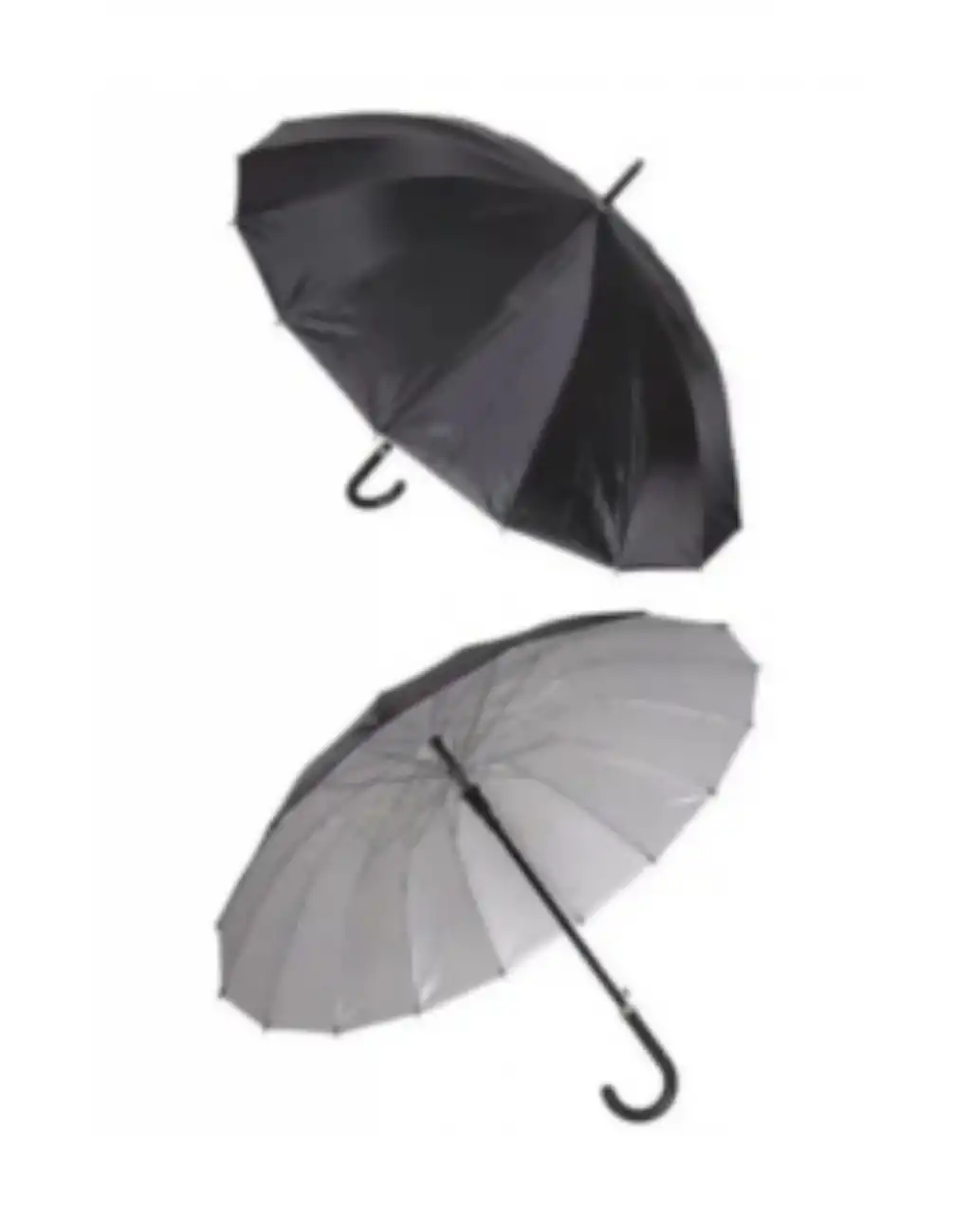 Ekstra Dayanıklı Rüzgara ve Yağmura Karşı Korumalı Siyah Fiber 12 Telli Bronz Gövde Şemsiye 55cm